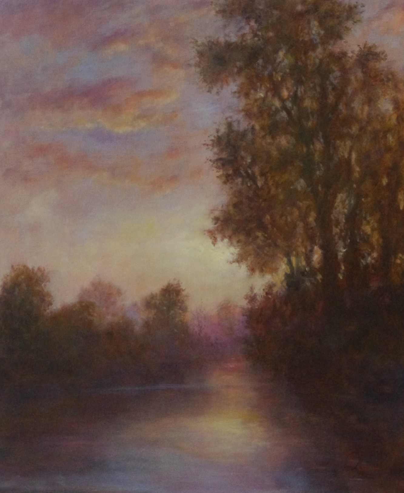 Dusk Sky on the River